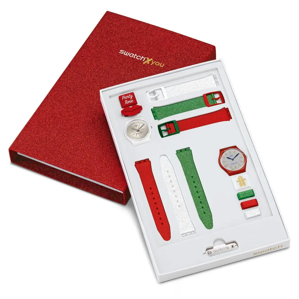 Swatch X You Seasons Set 2x Swatch X-mas Design Special Ltd 200 Pcs Nip-rare