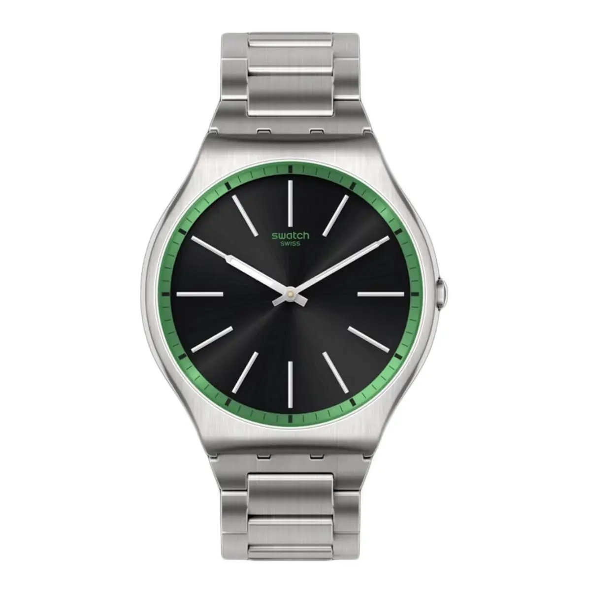 Men`s The May Black Dial Watch - SSO7S128G by Swatch