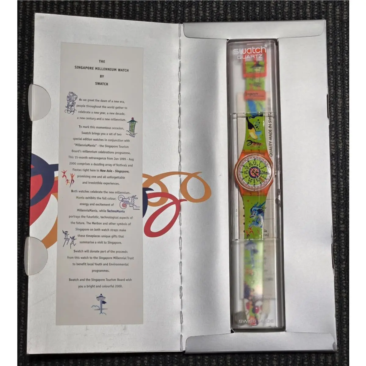 Swatch Watch Singapore 1999 Millenia Mania Limited Edition G101C