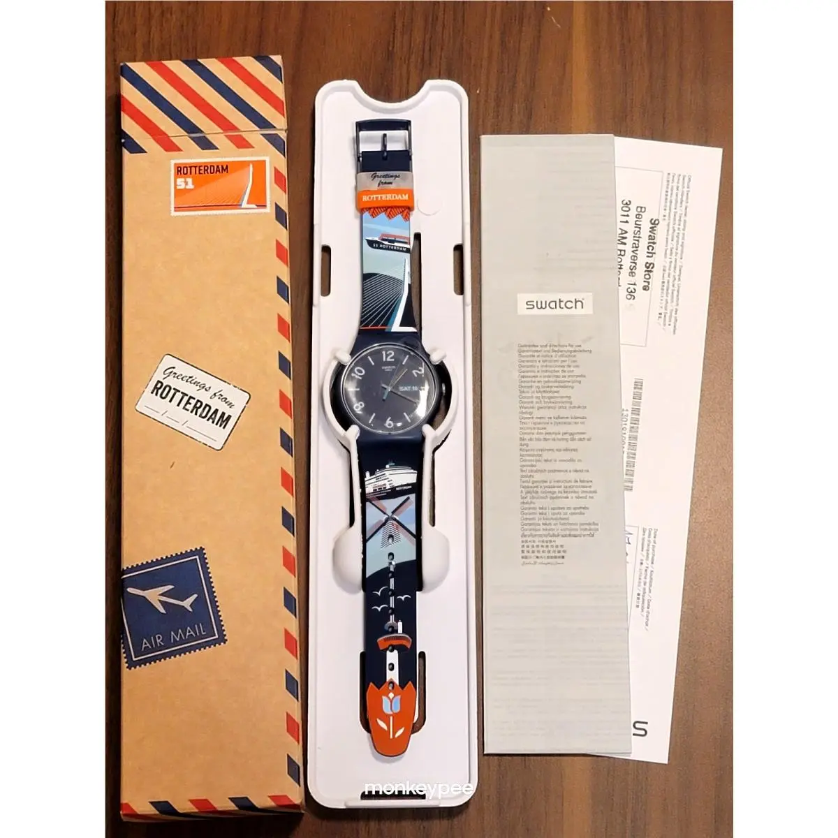 Swatch Rotterdam Exclusive Destination Watch Bridge Between Art SUON705T