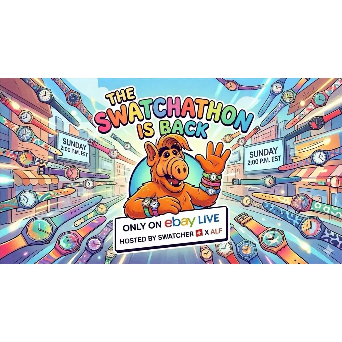 Vintage Swatch Watch Lot Live Auction May 31 2pm Est Swatchathon Swatcherrr