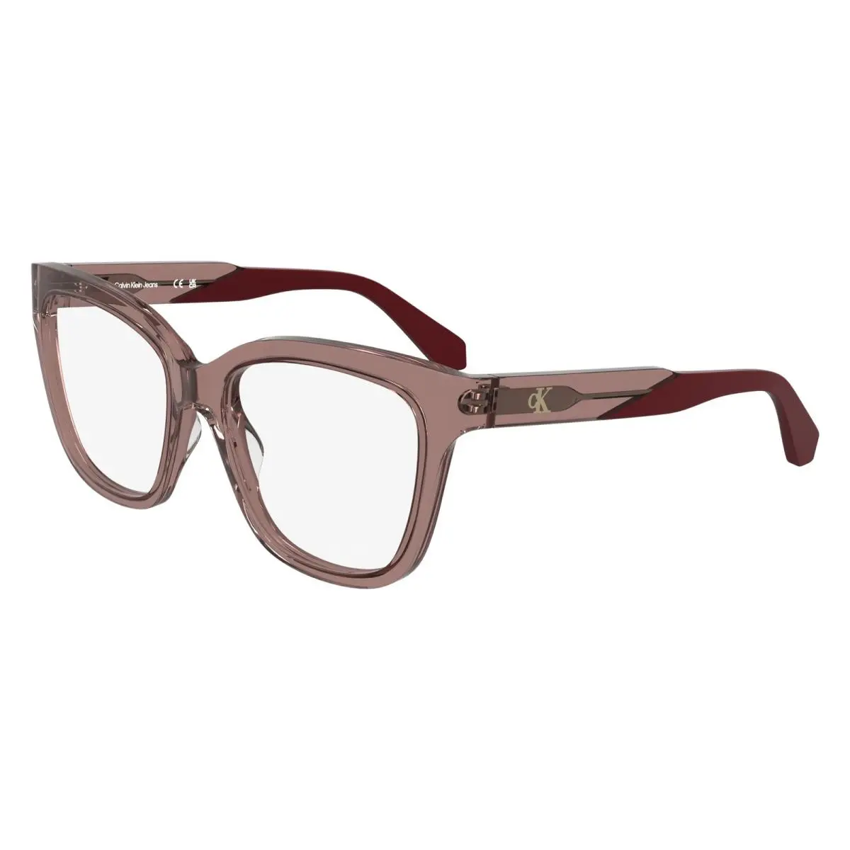 Calvin Klein Jeans Ckj 25616 Burgundy 605 Size 53 Eyeglasses