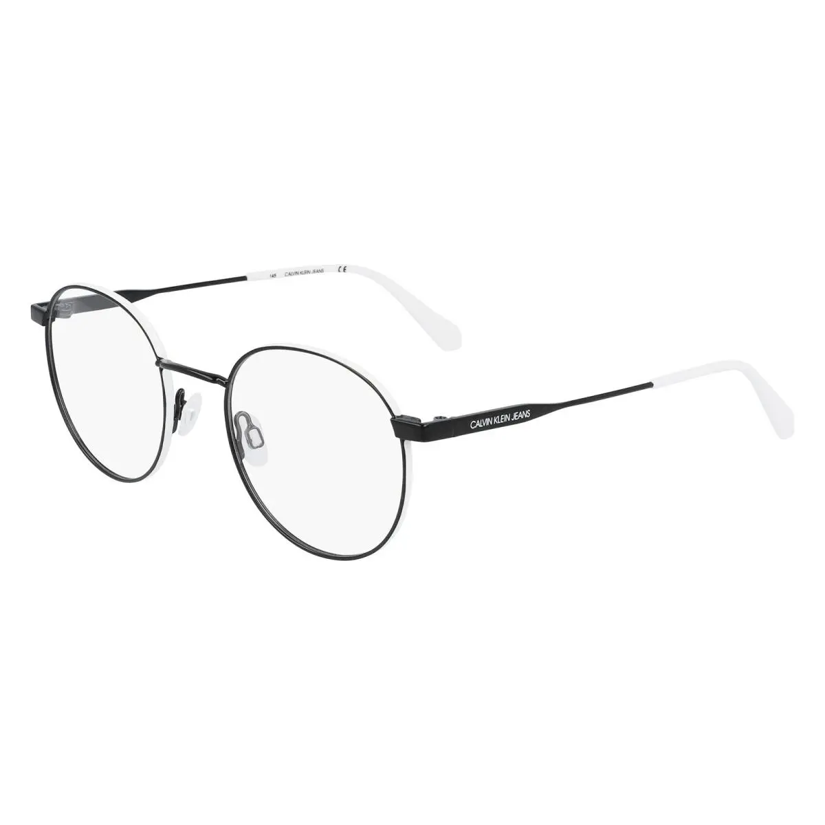 Calvin Klein Jeans Ckj 21215 Black/white 073 Size 49 Eyeglasses
