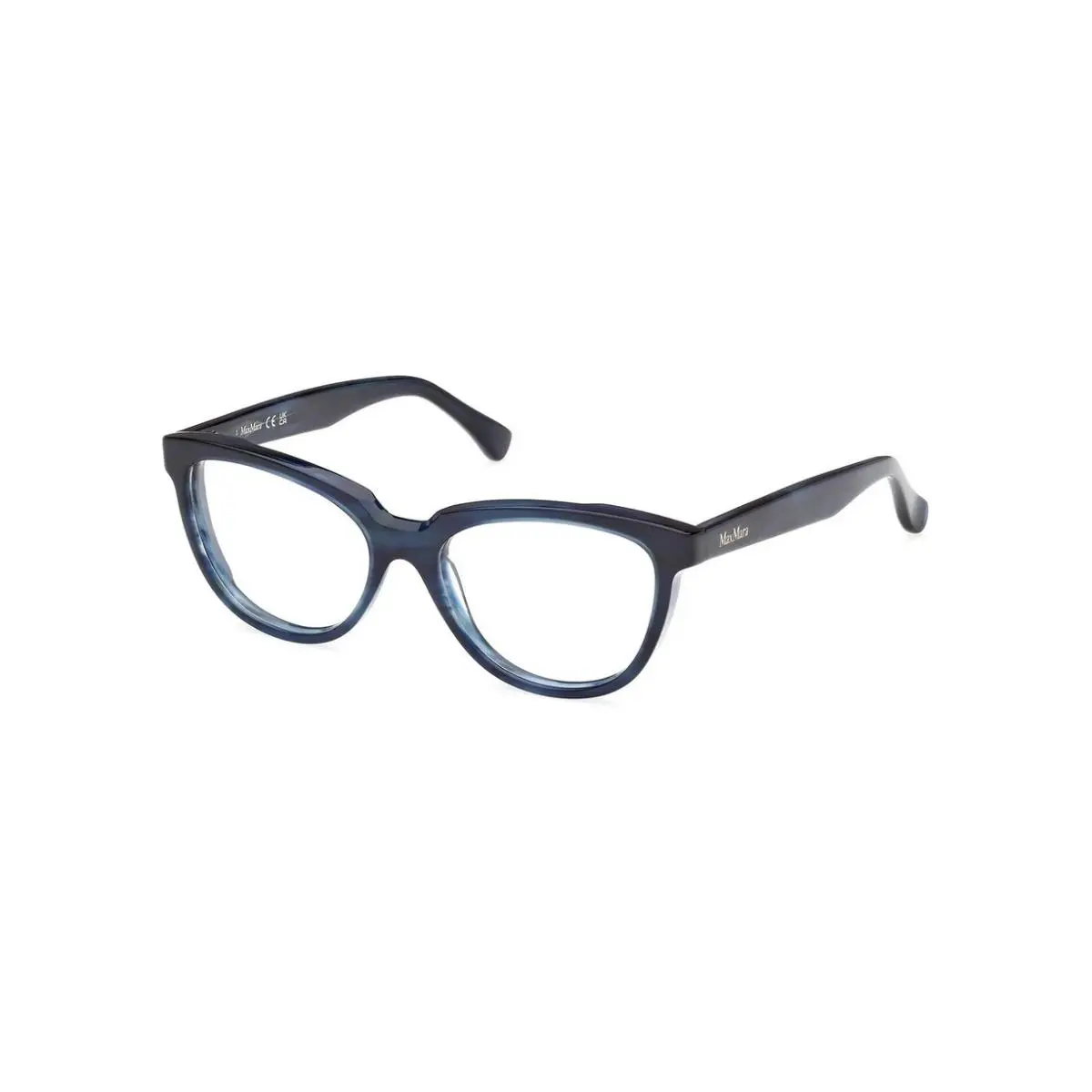 Maxmara MM5143 092 Acetate Blue Striped Cat Eye Optical Eyeglasses Women’s