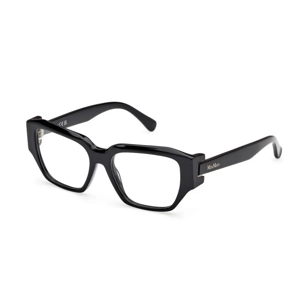 Maxmara MM5182 001 Acetate Black Square Optical Eyeglasses Women’s Designer