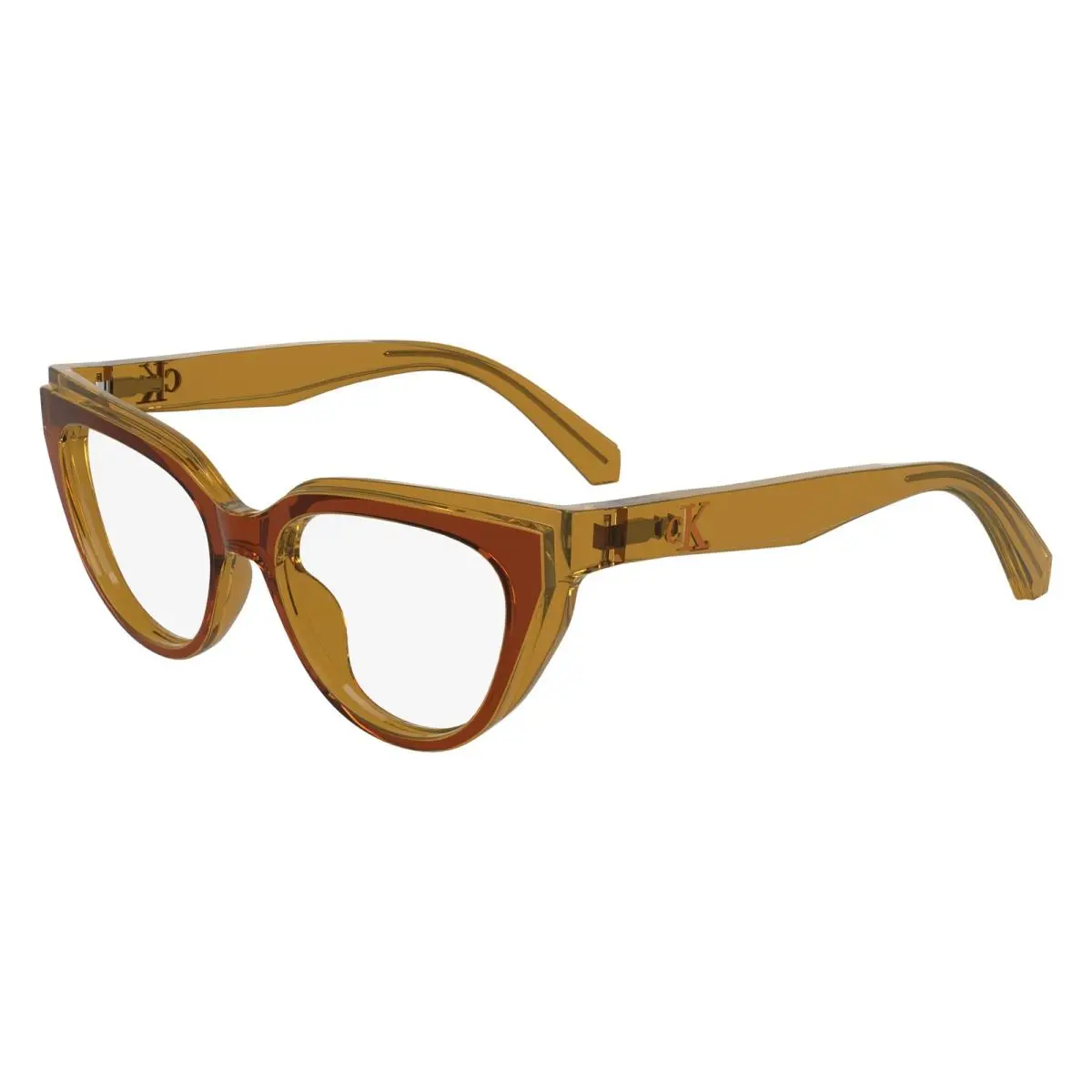 Calvin Klein Jeans Ckj 24628 Brick/amber 618 Size 50 Eyeglasses