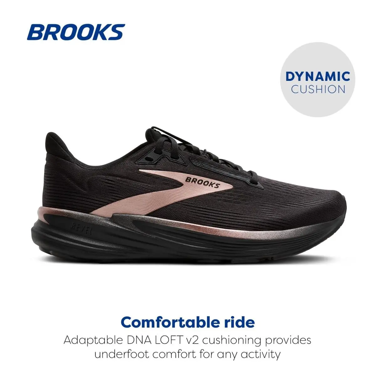 Brooks shoes - 120456 - 120456 - Black/Black/Rose Gold (UPC: 195394685725) 0