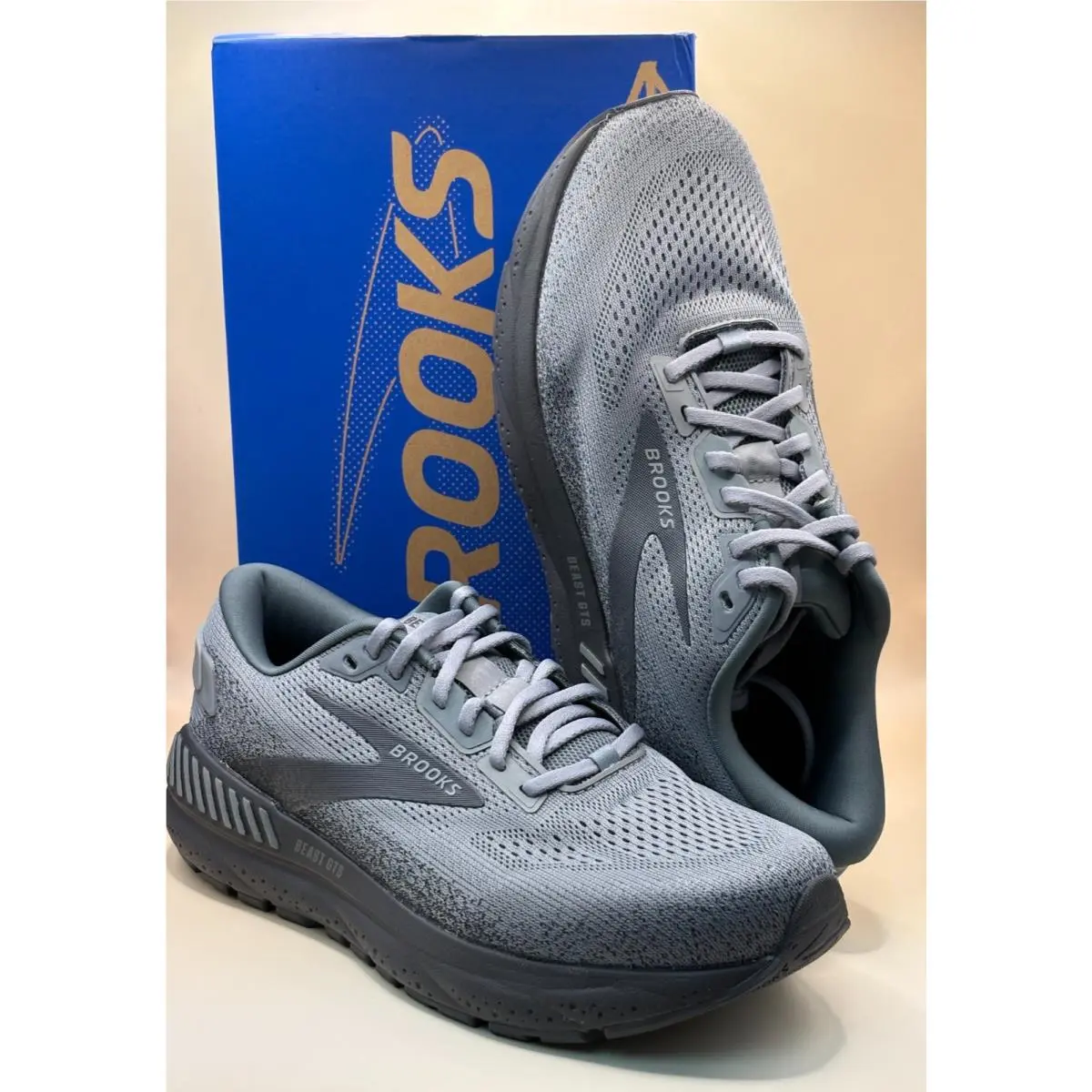 Brooks Beast GTS24 110425 1D 069 Gray Men`s Running Shoes Medium Size:9