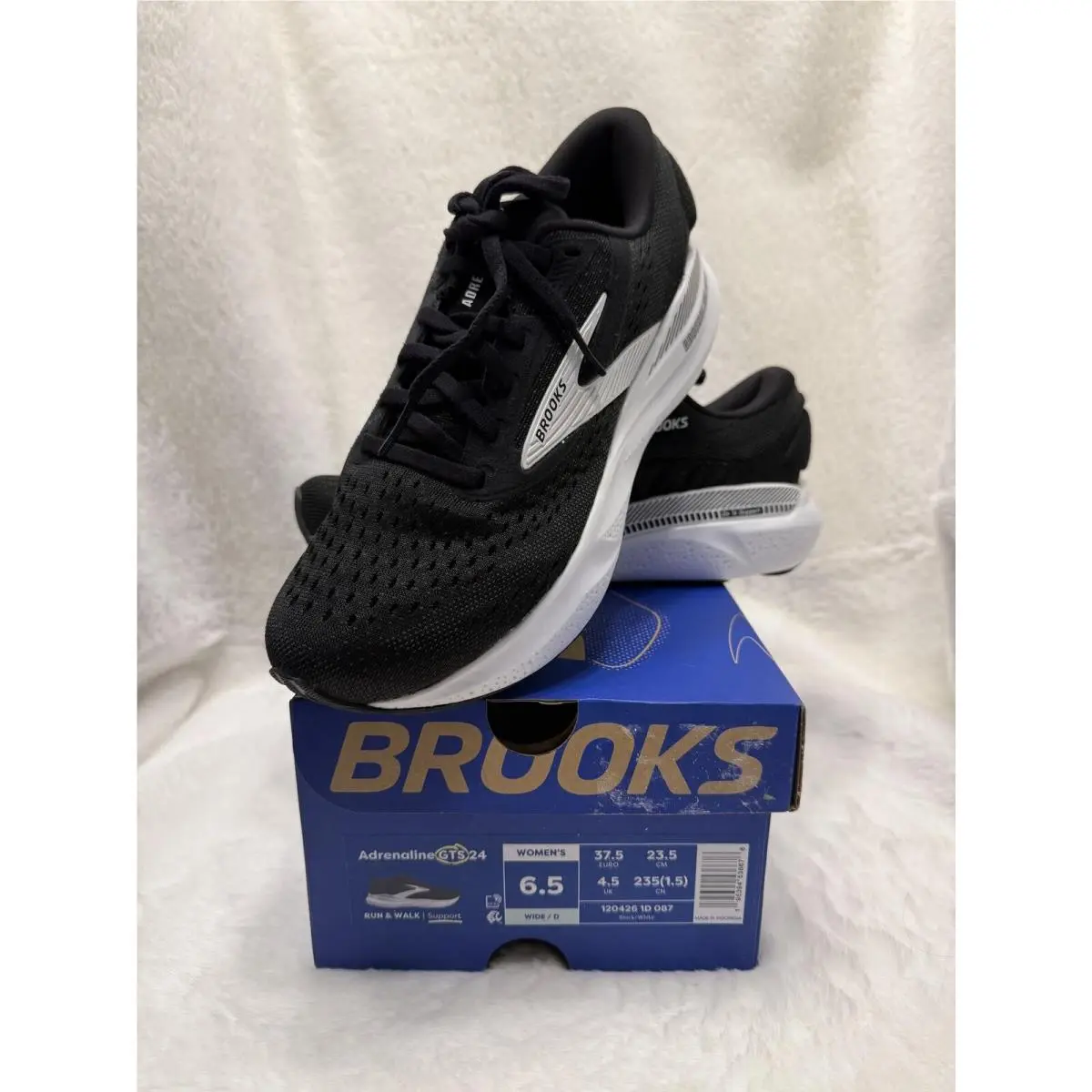 Brooks Adrenaline Gts 24 Run/walk Sneakers Women`s Size 6.5 Wide D