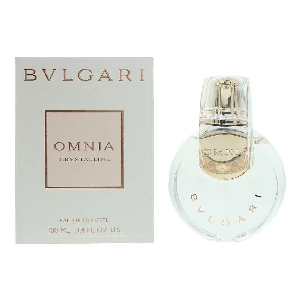 Bvlgari Omnia Crystalline Eau De Toilette Spray Floral Aquatic Scent 3.4 oz