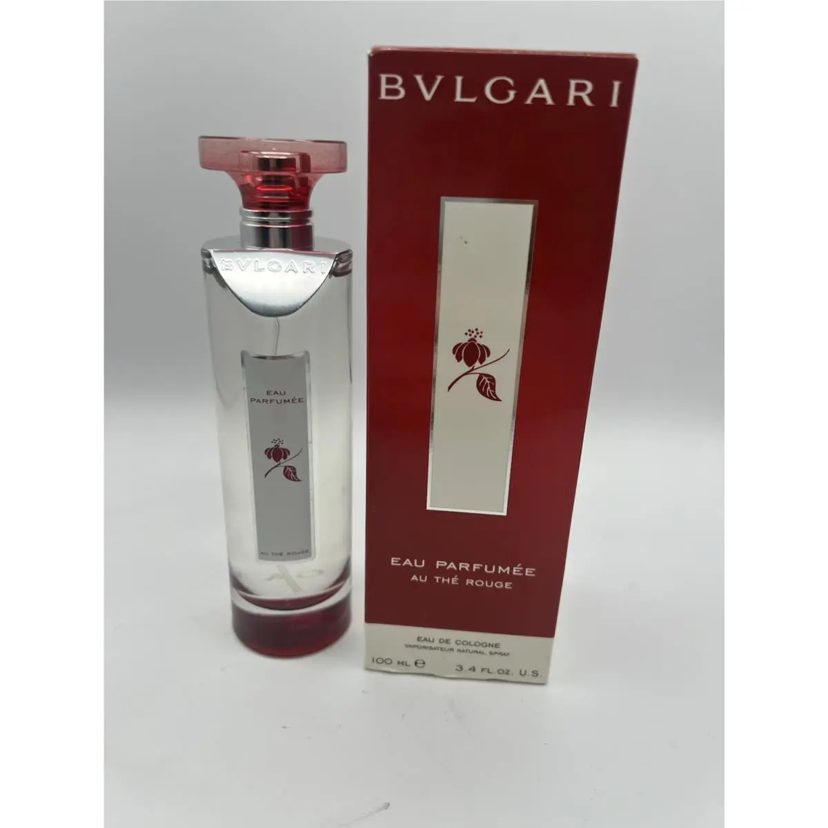 Bvlgari Eau Parfumee Au The Rouge Eau De Cologne Spray 3.4oz 100ml Rare AC
