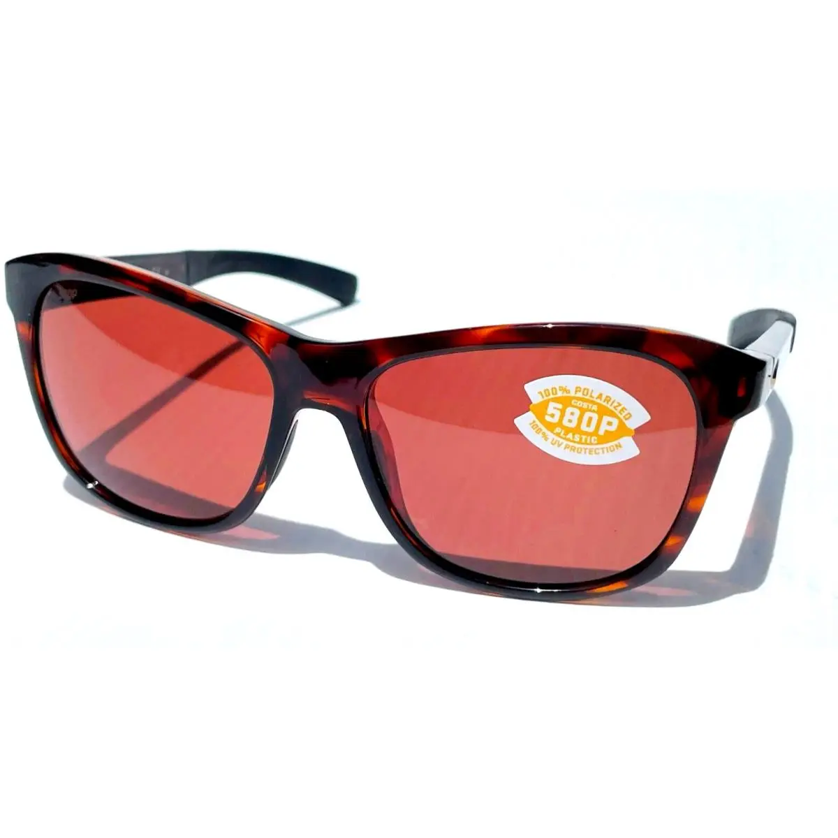 Costa Del Mar Vela Shiny Tortoise Polarized Copper 580P Sunglass Vla 10