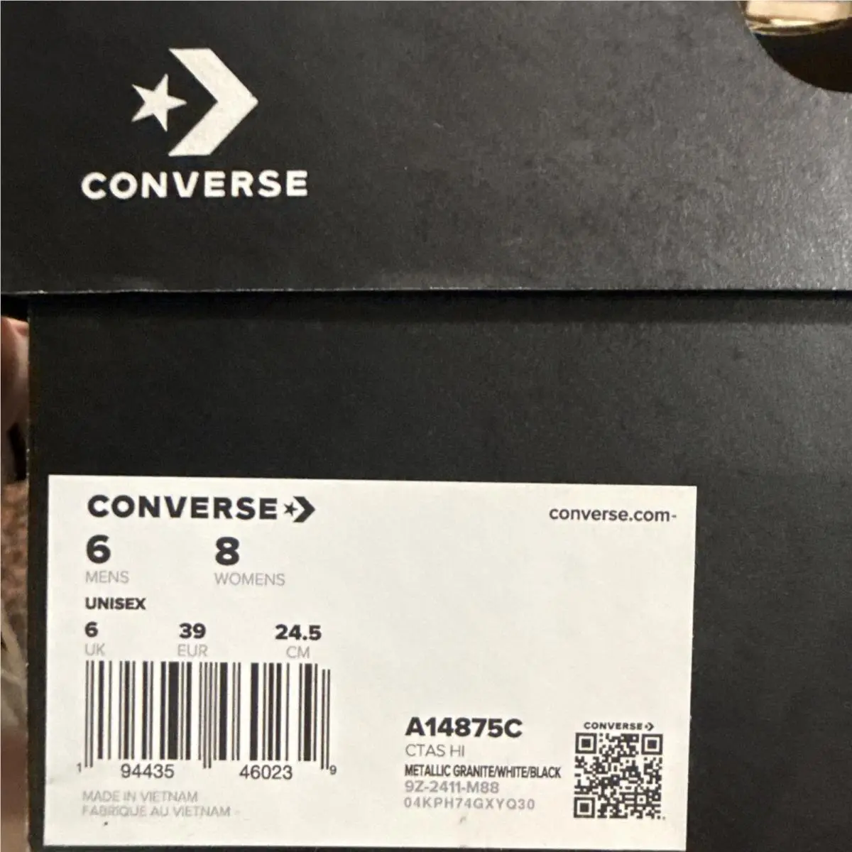 Converse shoes - Converse Chuck Taylor All Star High Top - A14875C - Silver 6