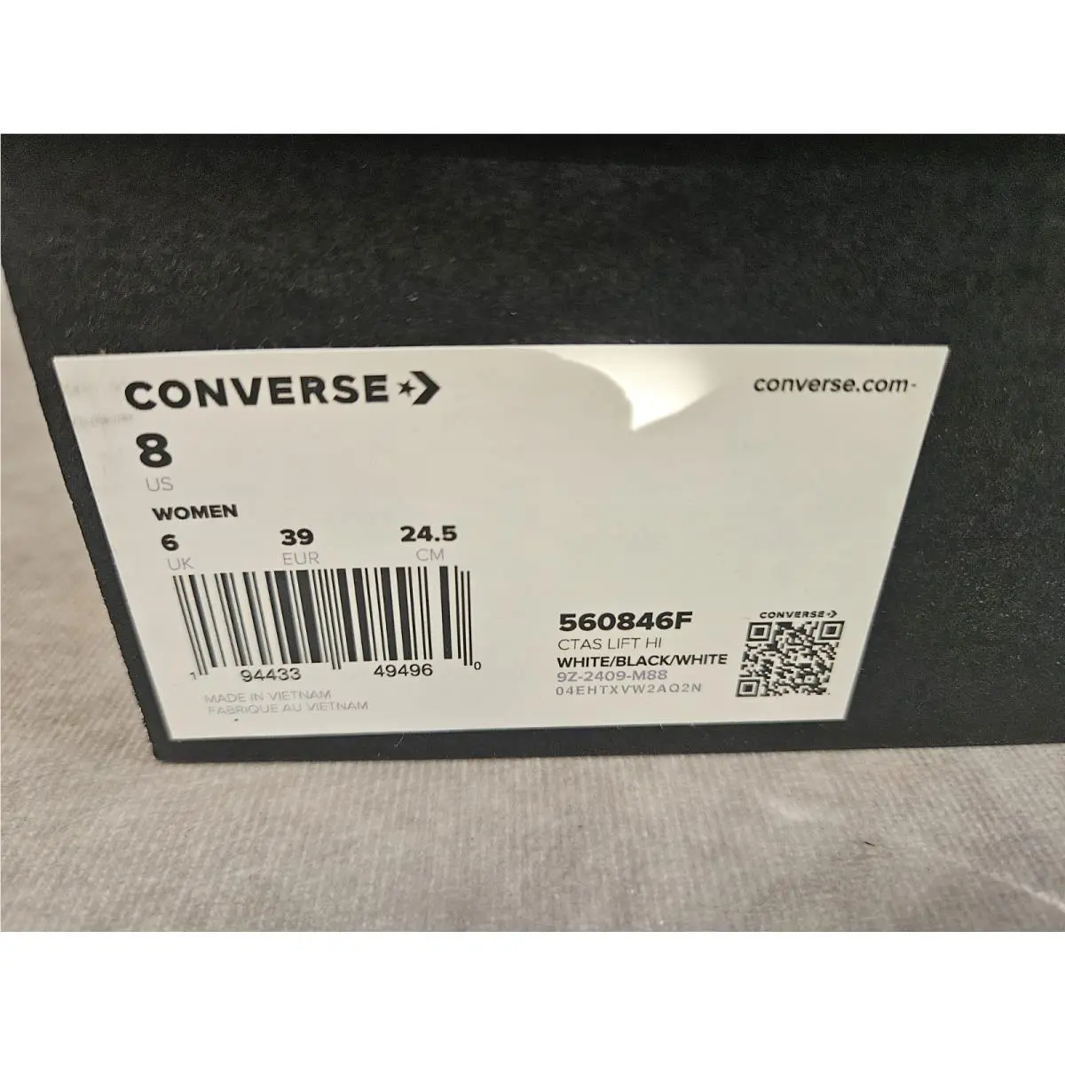 Converse shoes - 560846F 102 - White/Black/White 4