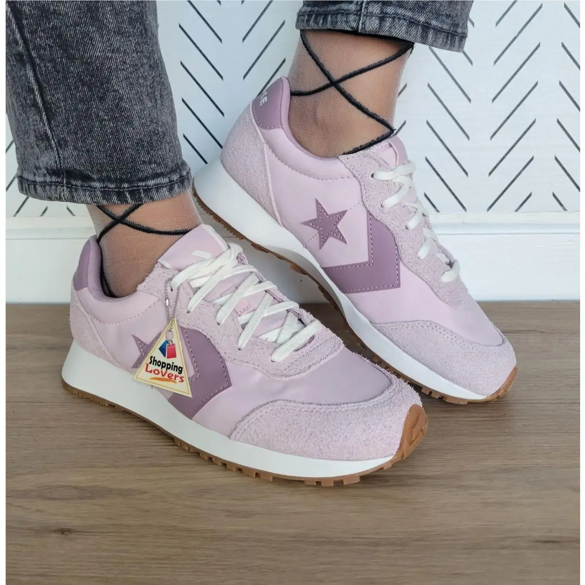 Omega Trainer Ox Pink Purple Women Shoes 8.5 Suede Sneakers A16172C by Converse