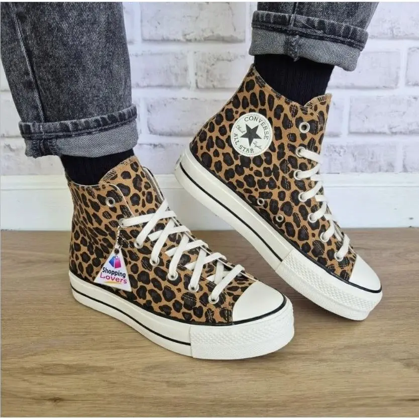 ⭐converse Chuck Taylor Lift Platform Leopard Sz 9.5 Women Shoes Sneaker A17979C by Converse