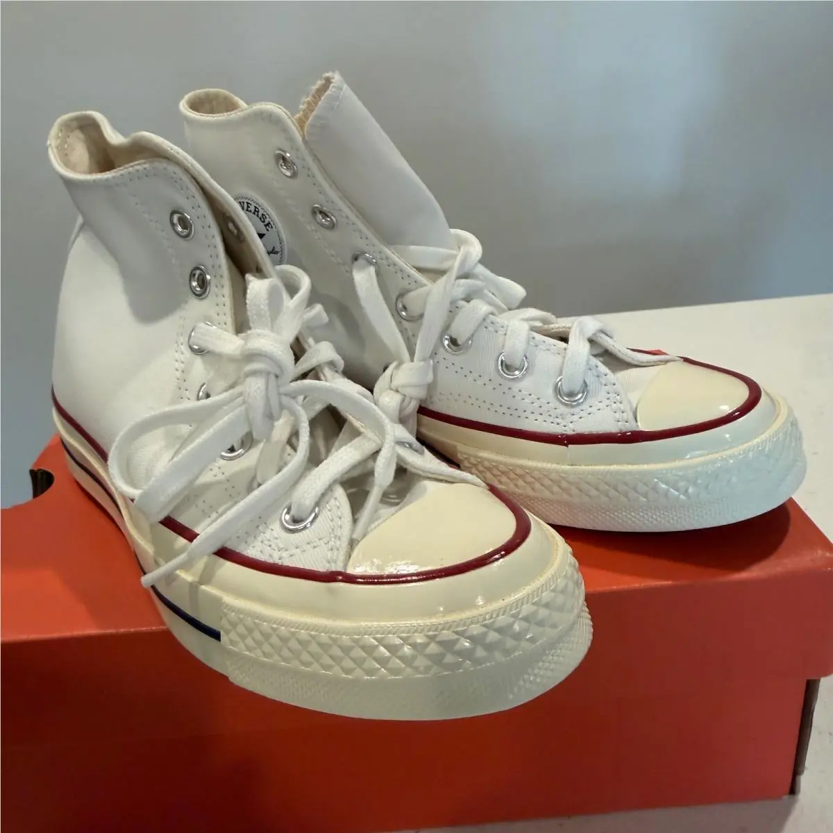 Converse shoes - Converse Chuck 70 Hi High Top White Garnet Egret 162056C - White 0