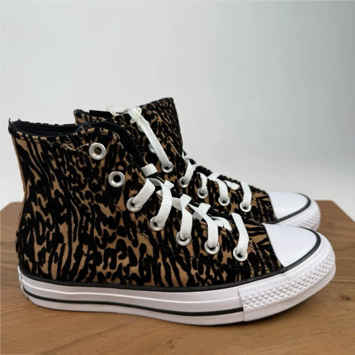Womens Converse Ctas HI Incensed Leopard Sneakers Shoes Size 6 M