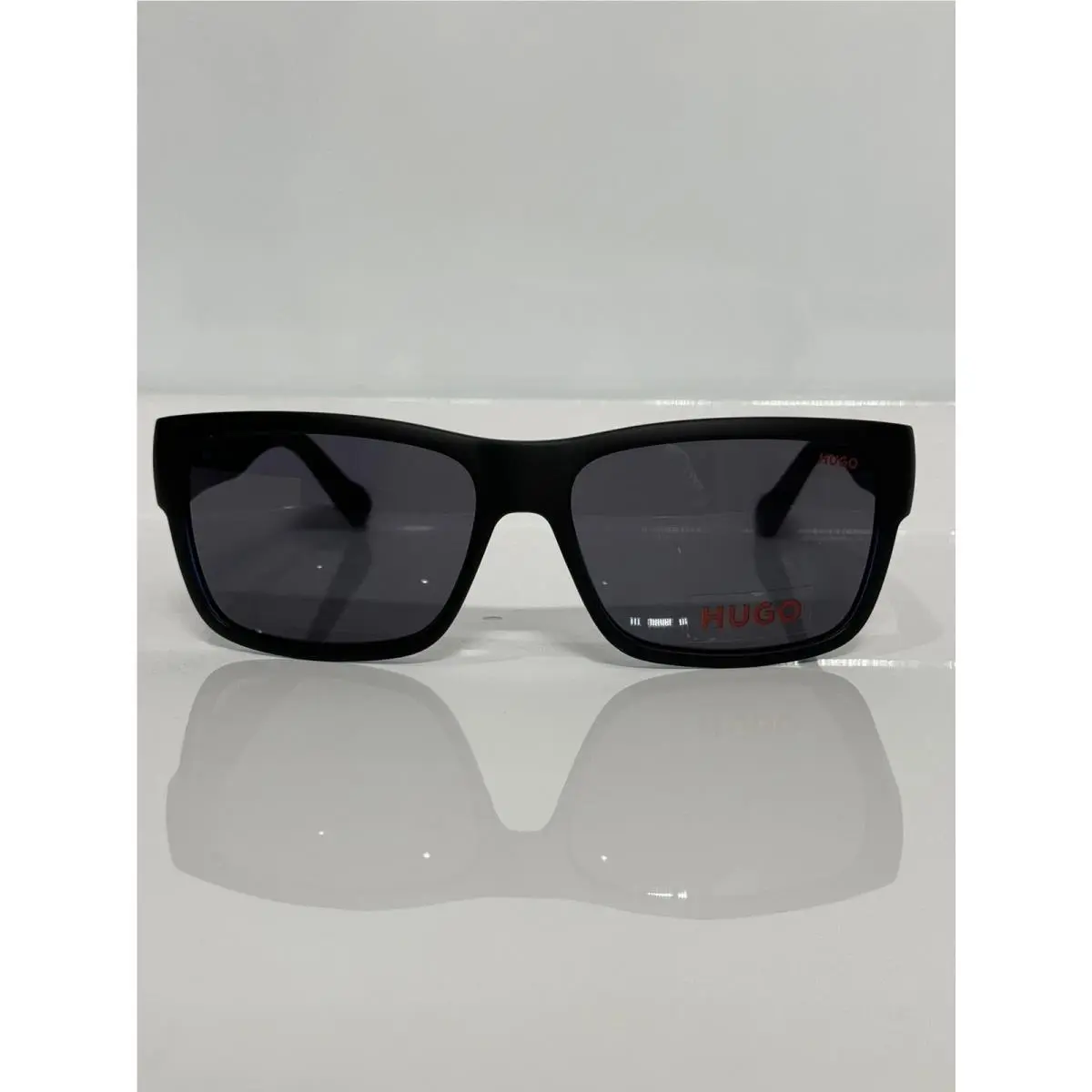 Hugo Boss HG0176/S 0VKIR Matte Black/blue Men`s Tinted UV Sunglasses 58-16-140mm