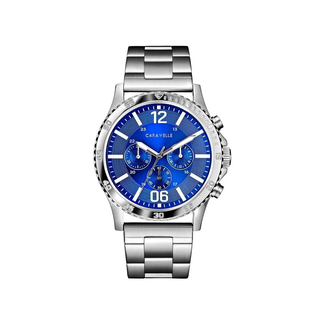 by Bulova Men`s Sport Chronograph Quartz Silver Tone Stainless by Caravelle