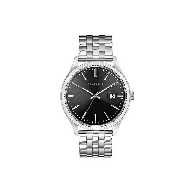 Caravelle by Bulova Men`s Coin Edge Dress Watch 41mm 43B157