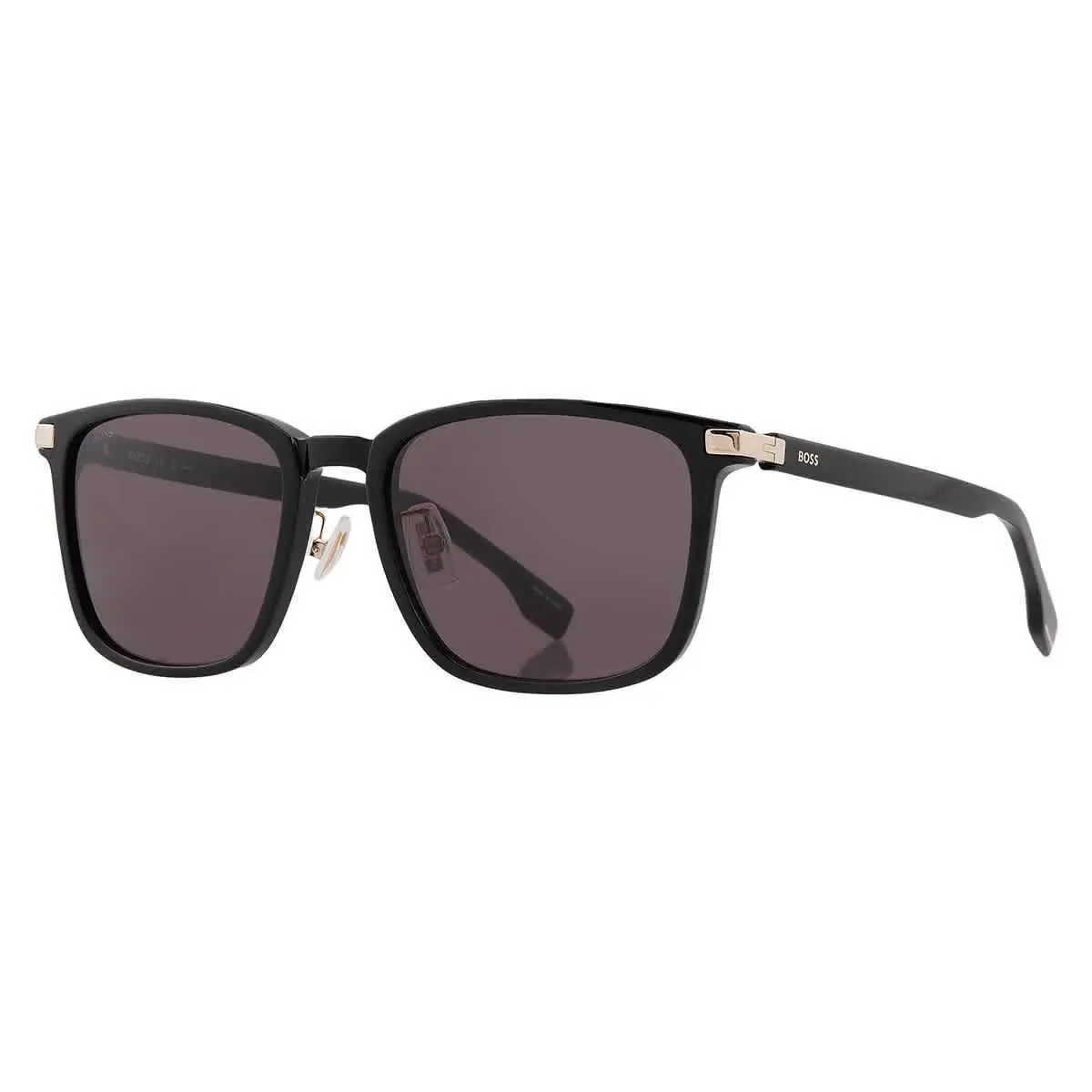 Hugo Boss Grey Rectangular Men`s Sunglasses Boss 1406/F/SK 02M2/IR 57