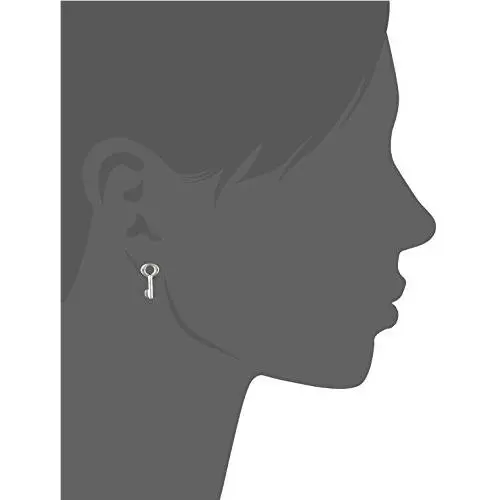 Marc BY  Lost Found Key Argento Silver Studs Key Motif Earrings by Marc Jacobs