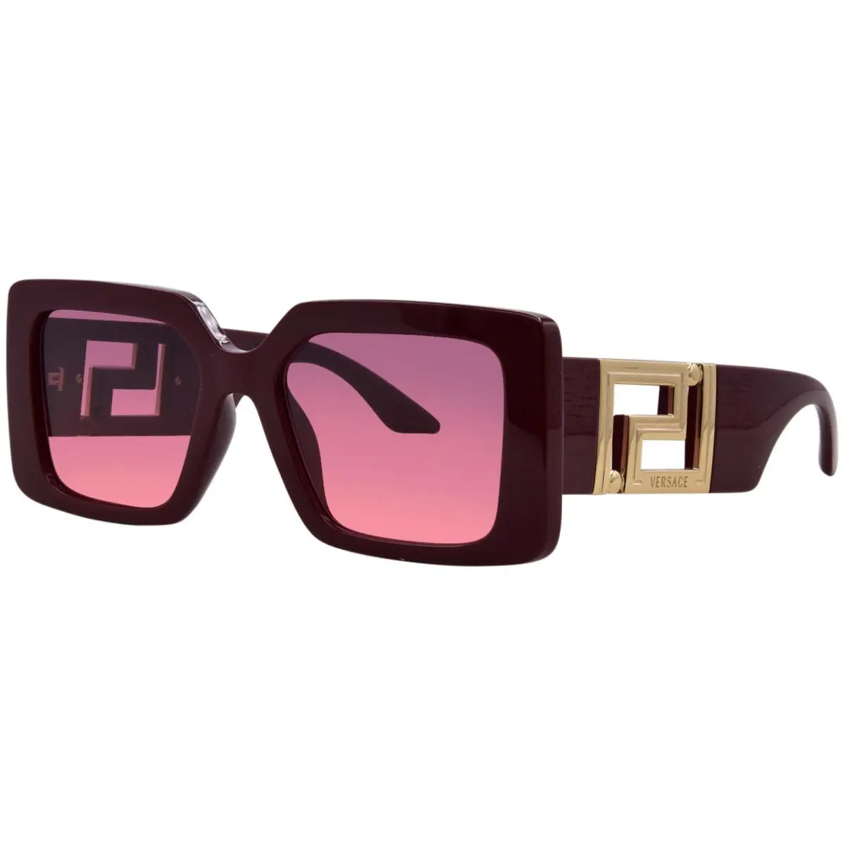 Versace VE4505U 538120 Sunglasses Women`s Burgundy/pink/violet Gradient 55mm