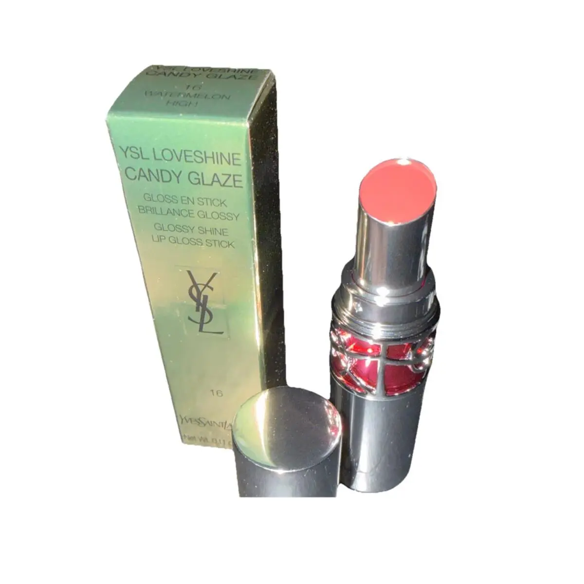 Yves Saint Laurent Ysl Loveshine Candy Glaze Lip Gloss Stick 16 Watermelon High Full Size