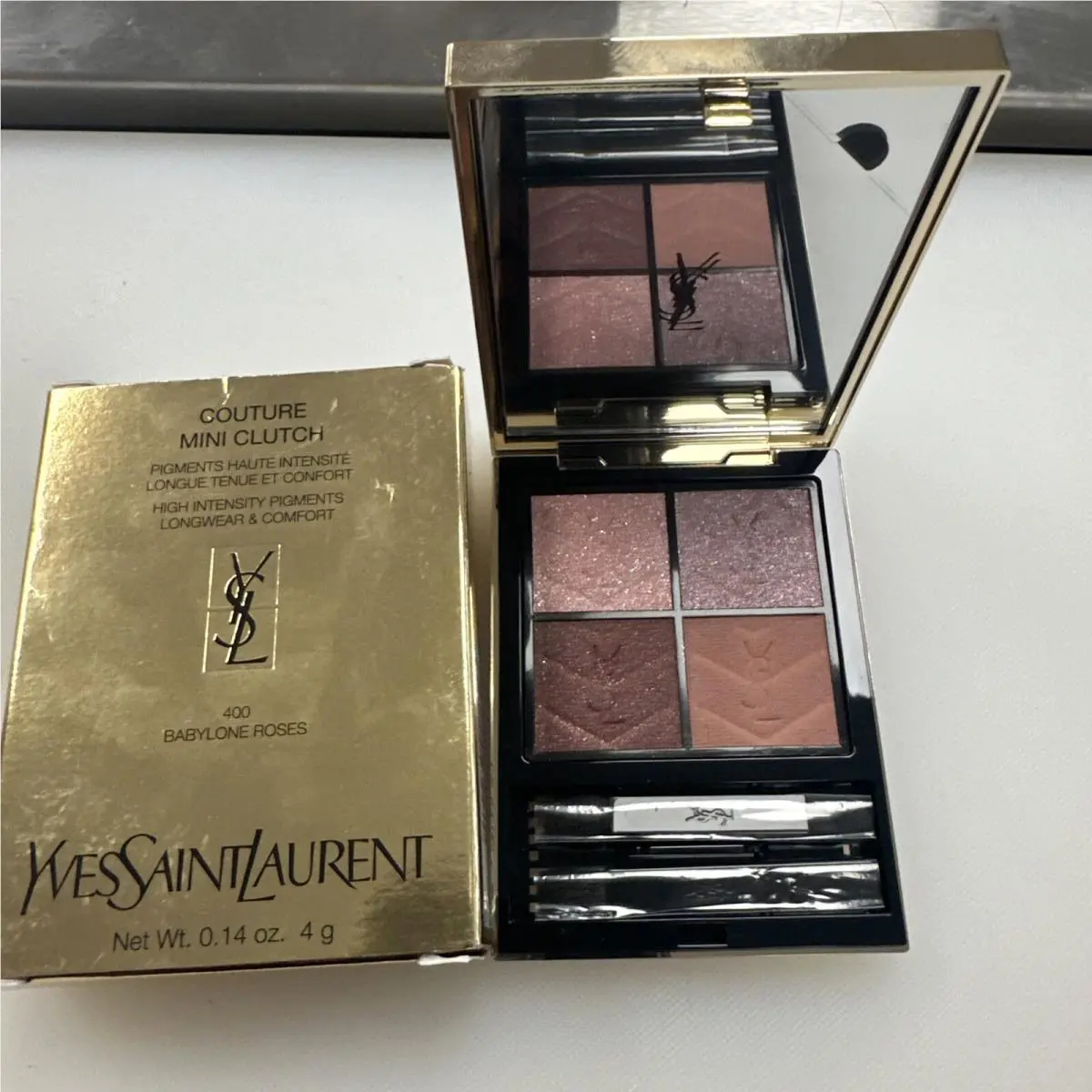 Yves Saint Laurent Couture Mini Clutchlongwear Pigment Babylone Roses 400