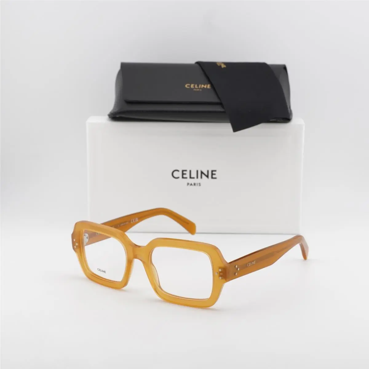 CL50147I 045 Shiny Brown 51mm Eyeglasses by Celine