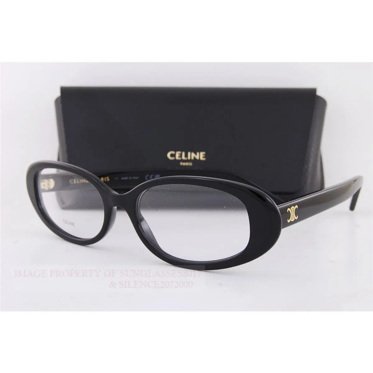 Celine Eyeglass Frames CL 50180I 001 Black For Women Size 54mm