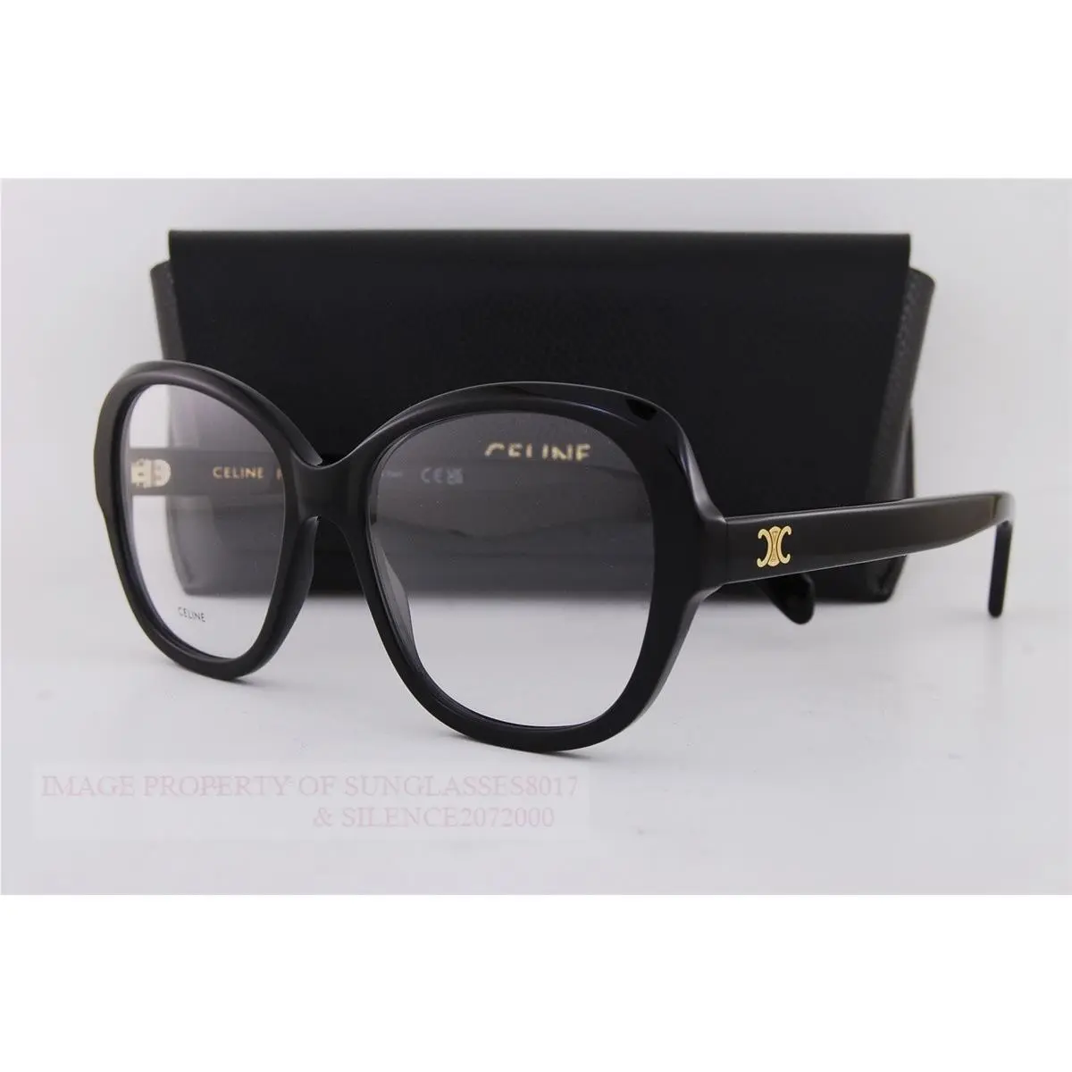 Celine Eyeglass Frames CL 50179I 001 Black For Women Size 55mm