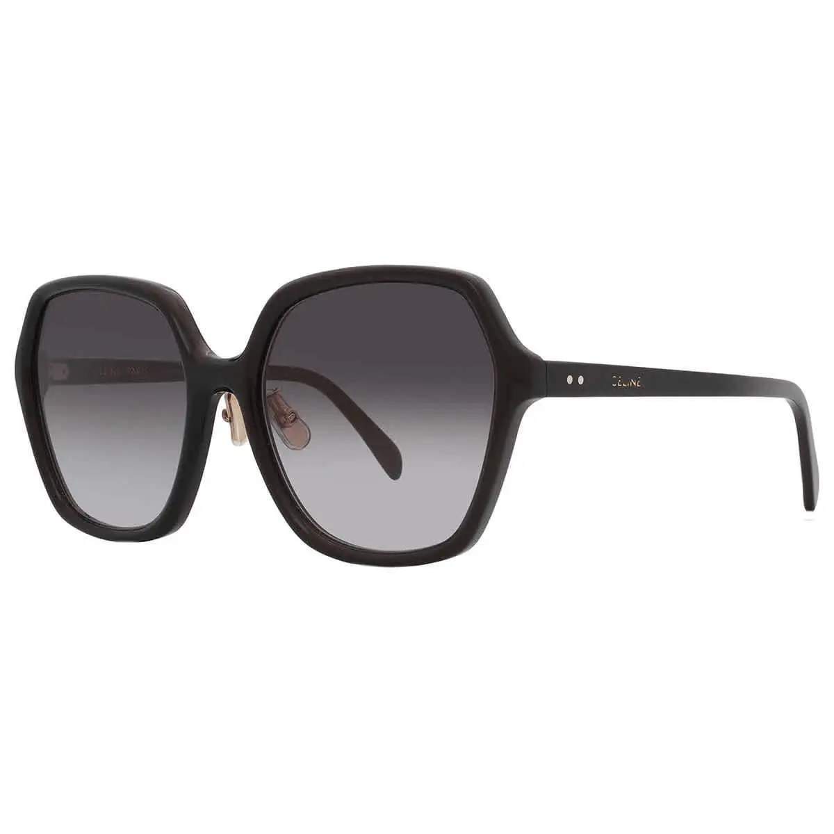 Celine Smoke Gradient Geometric Ladies Sunglasses CL40230F 01B 58 CL40230F 01B