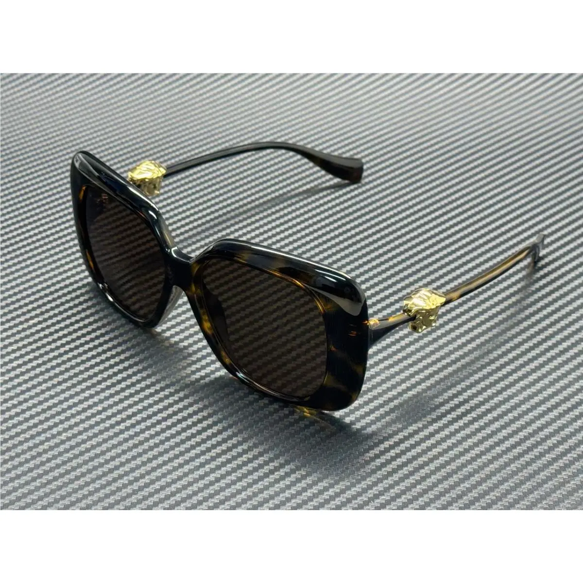 Versace VE4499U 108 73 Havana Dark Brown Women`s 57 mm Sunglasses
