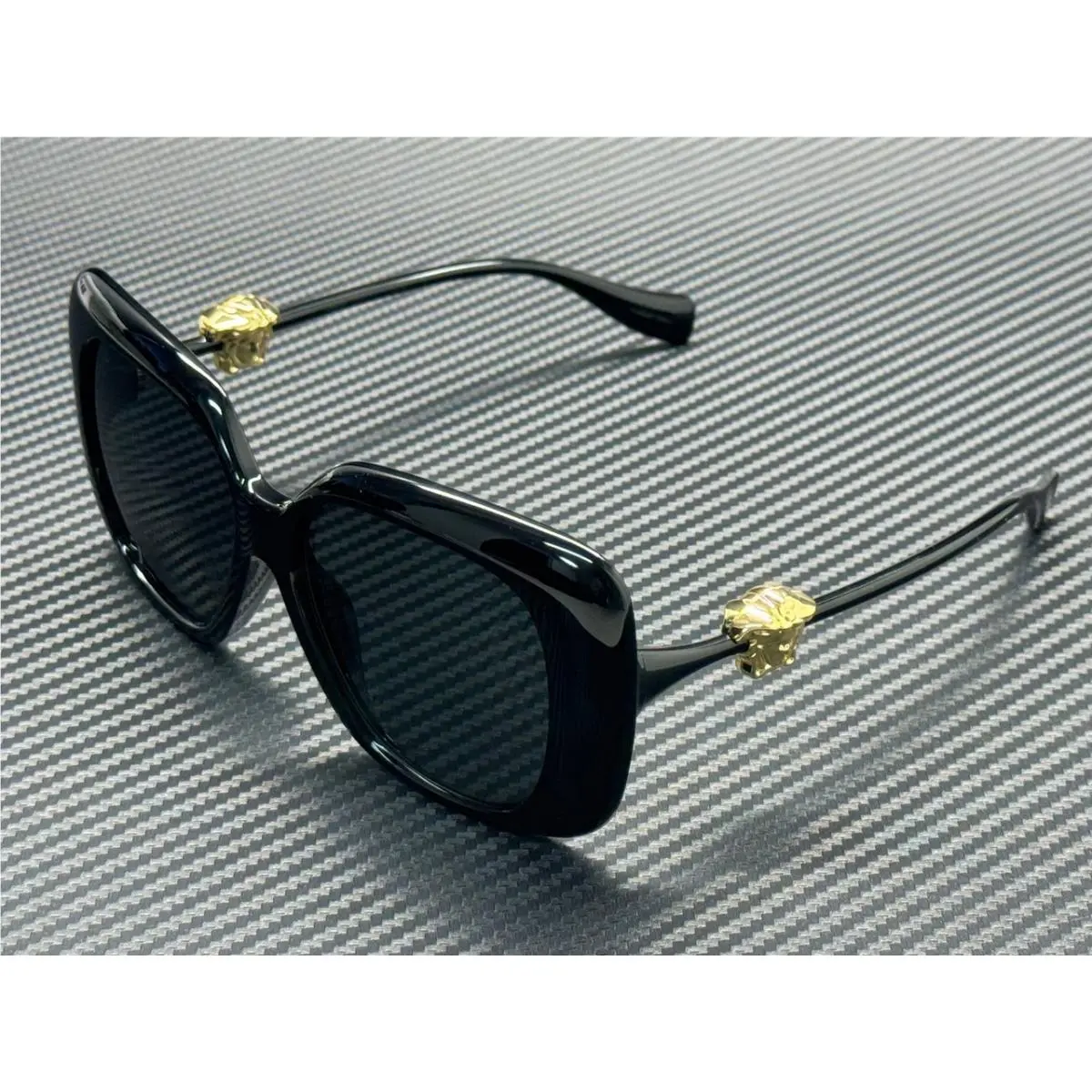 Versace VE4499U GB1 87 Black Dark Grey Women`s 57 mm Sunglasses