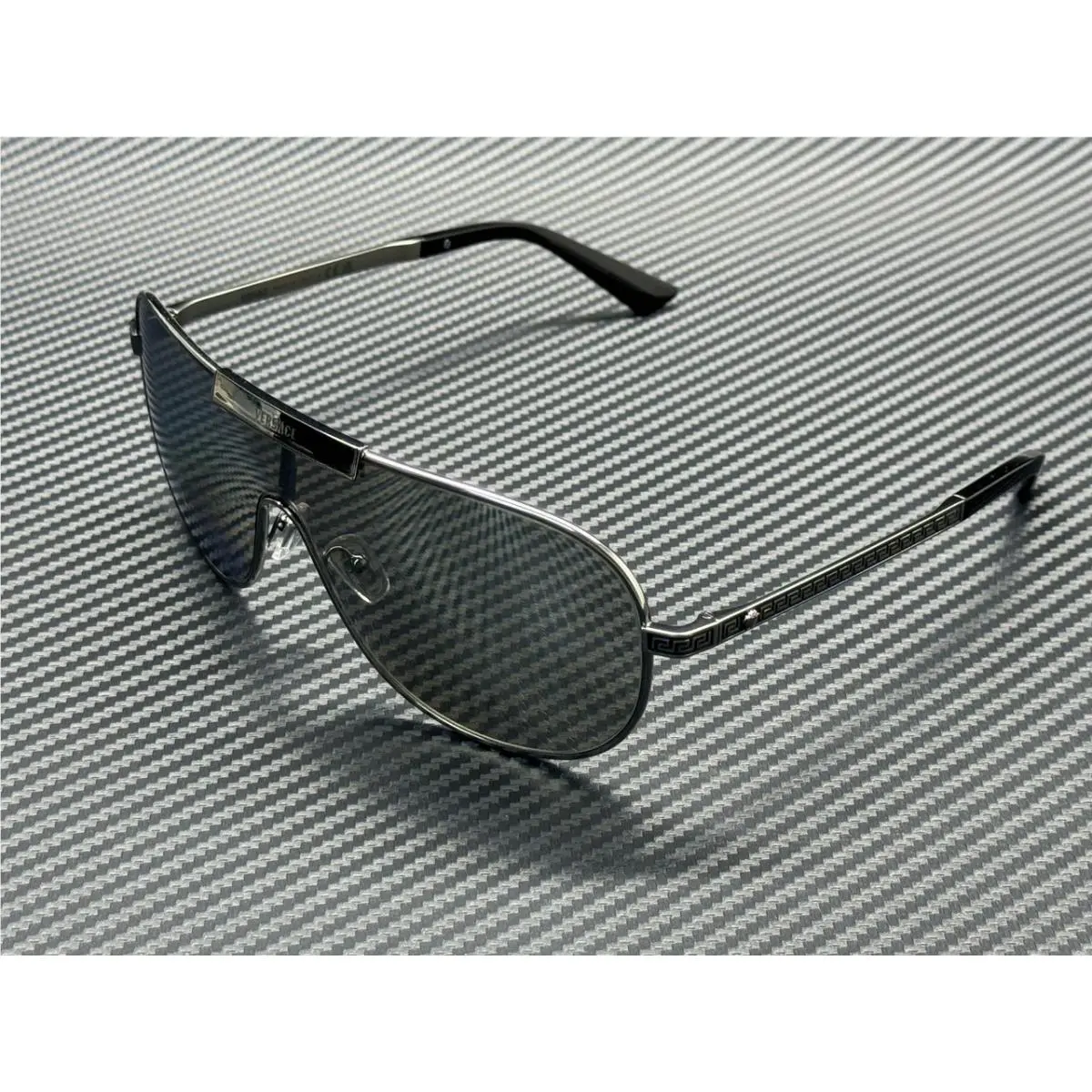 Versace VE2293 10016G Gunmetal Grey Mirror Silver 70 mm Men`s Sunglasses