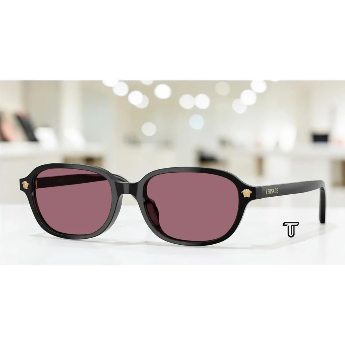 Versace VE4514D GB1 1A Black Violet 53 mm Women`s Sunglasses