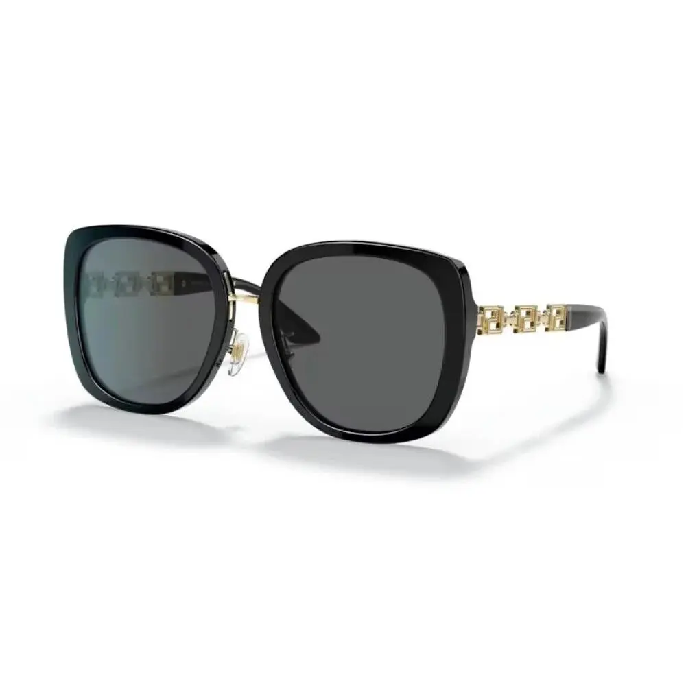 Versace VE4407D GB1/87 Sunglasses 56mm Black / Dark Grey Lens