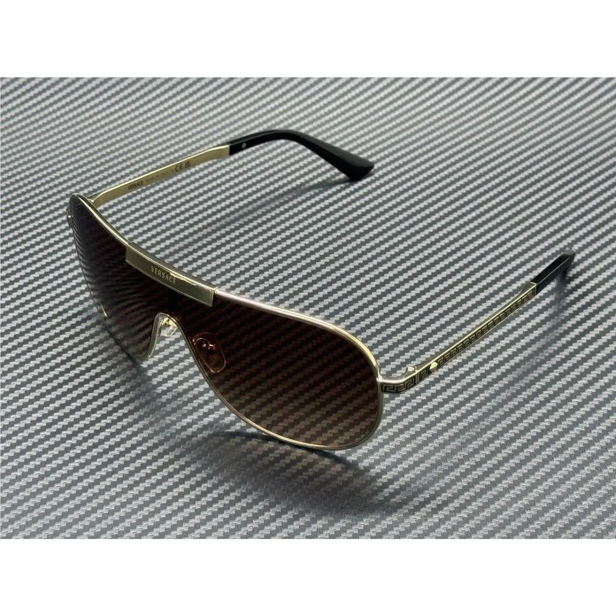 Versace VE2293 125213 Pale Gold Brown Gradient 70 mm Men`s Sunglasses