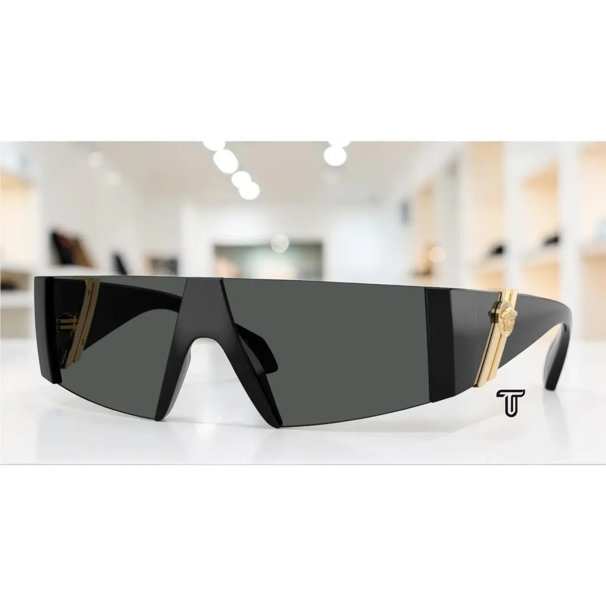 Versace VE4516 GB1 87 Black Dark Grey 36 mm Women`s Sunglasses