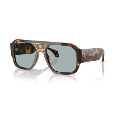 0VE4508U 553780 Havana/blue 56mm Men`s Sunglasses by Versace