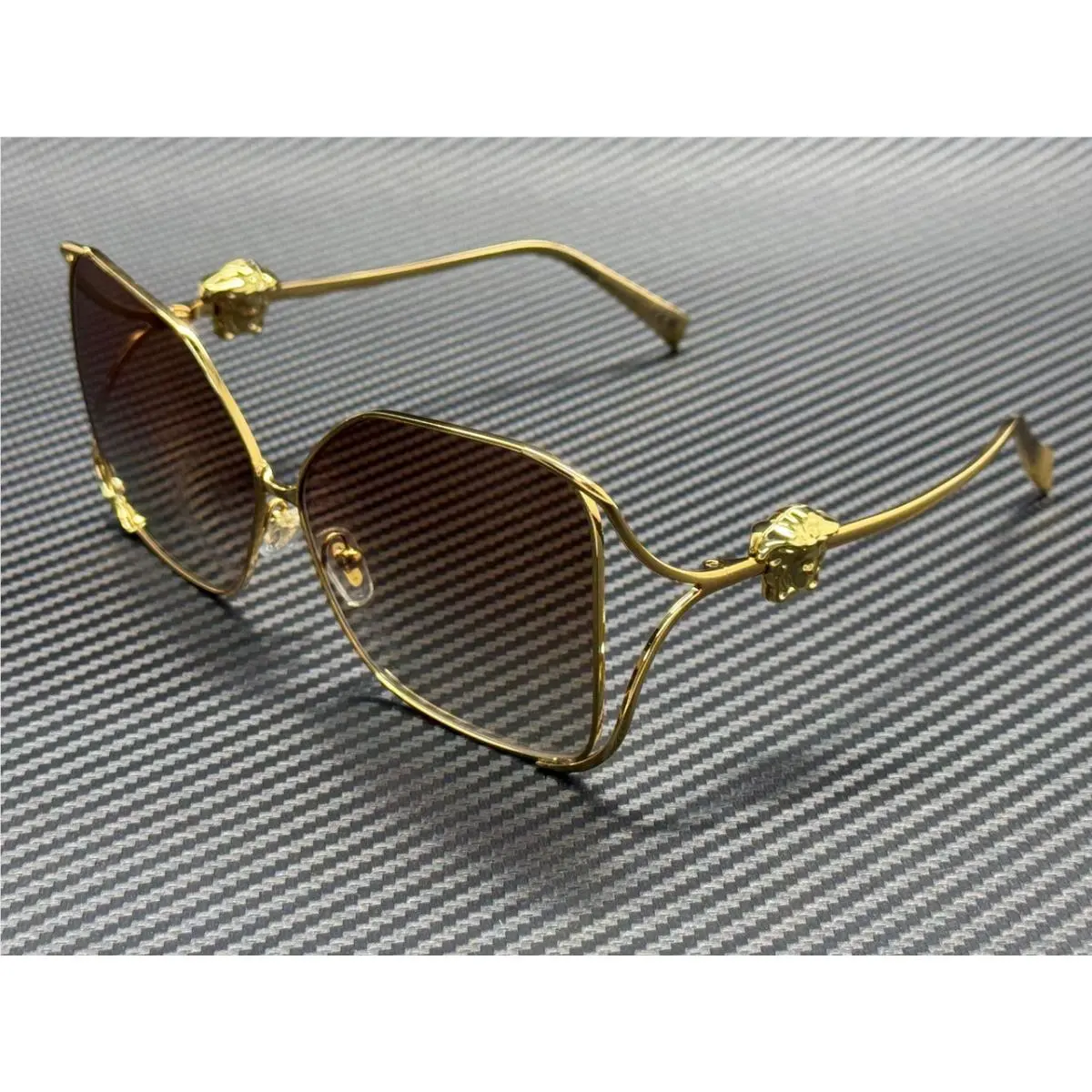 Versace VE2288 1002B8 Gold Brown Gradient Mirror Women`s 62 mm Sunglasses