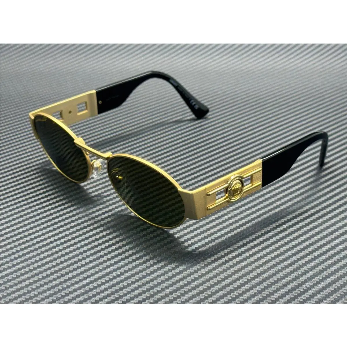 Versace VE2264 10025A Gold Brown Mirror Gold Unisex 56 mm Sunglasses