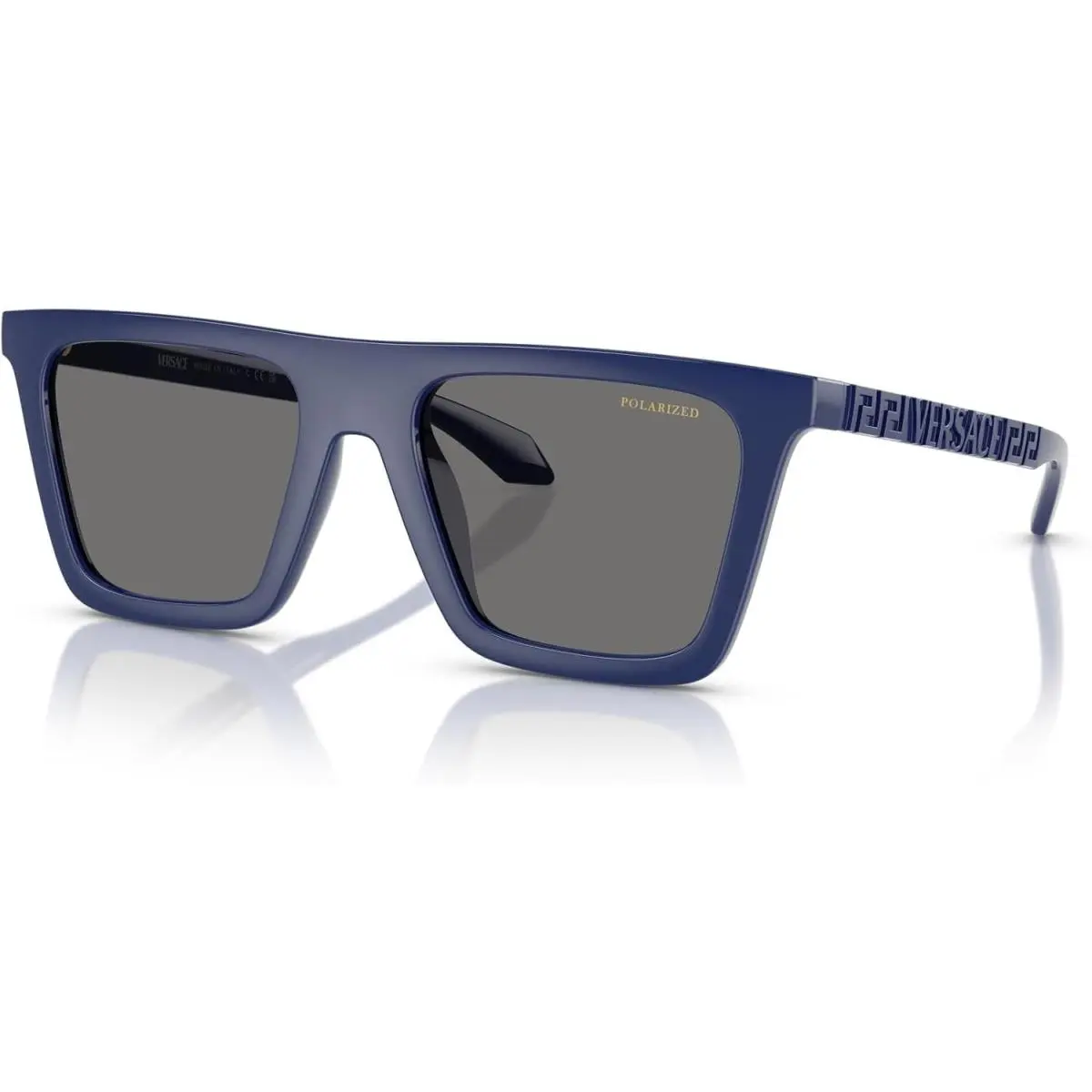 Versace VE4468U 545081 Sunglasses 53mm Blue / Dark Grey Polarized Lens