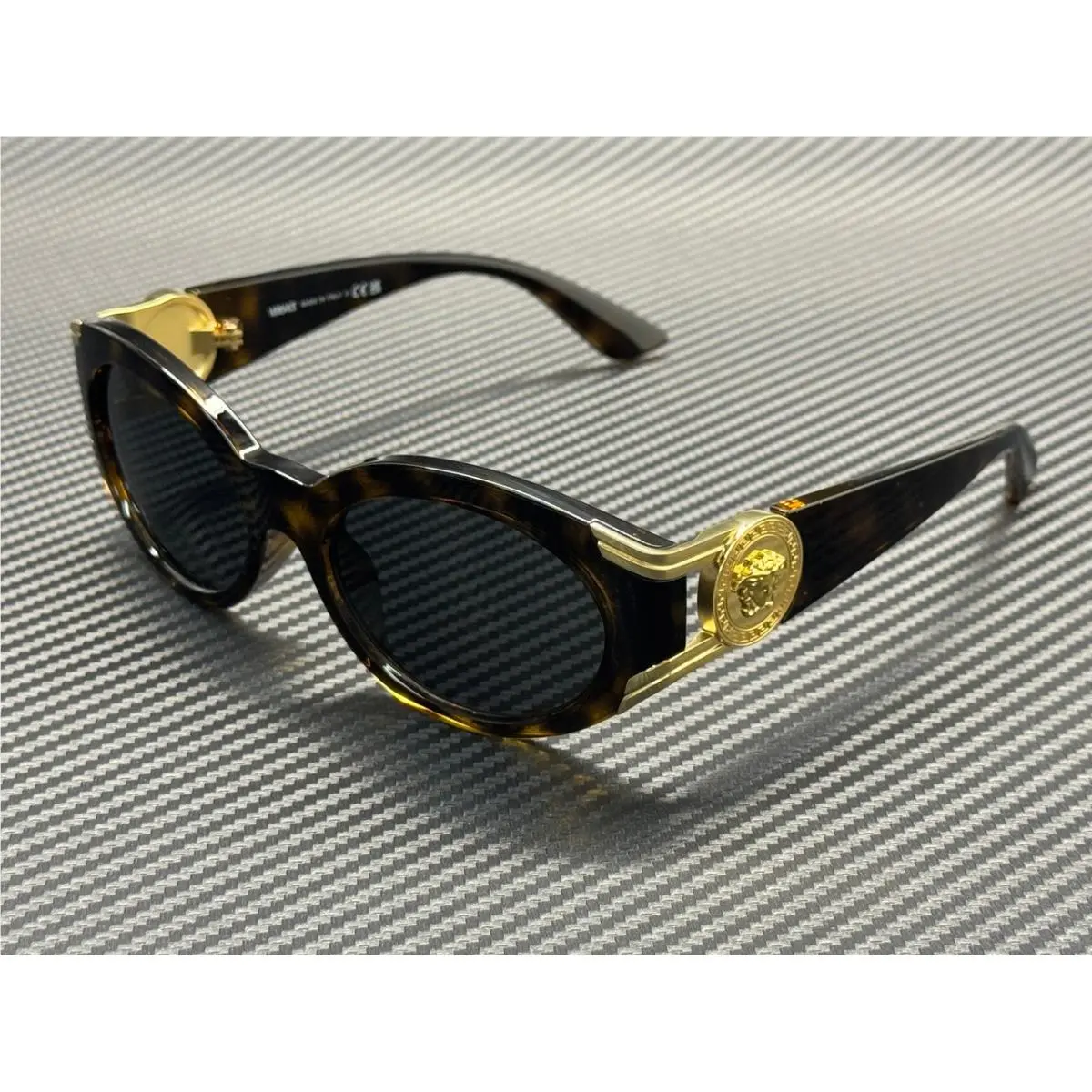 Versace VE4503U 108 87 Havana Dark Grey Women`s 55 mm Sunglasses
