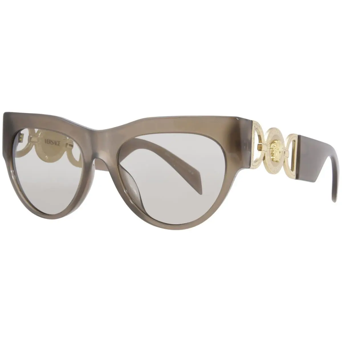 Versace VE4440U 5407/3 Sunglasses Women`s Opal Brown/light Brown Cat Eye 56mm