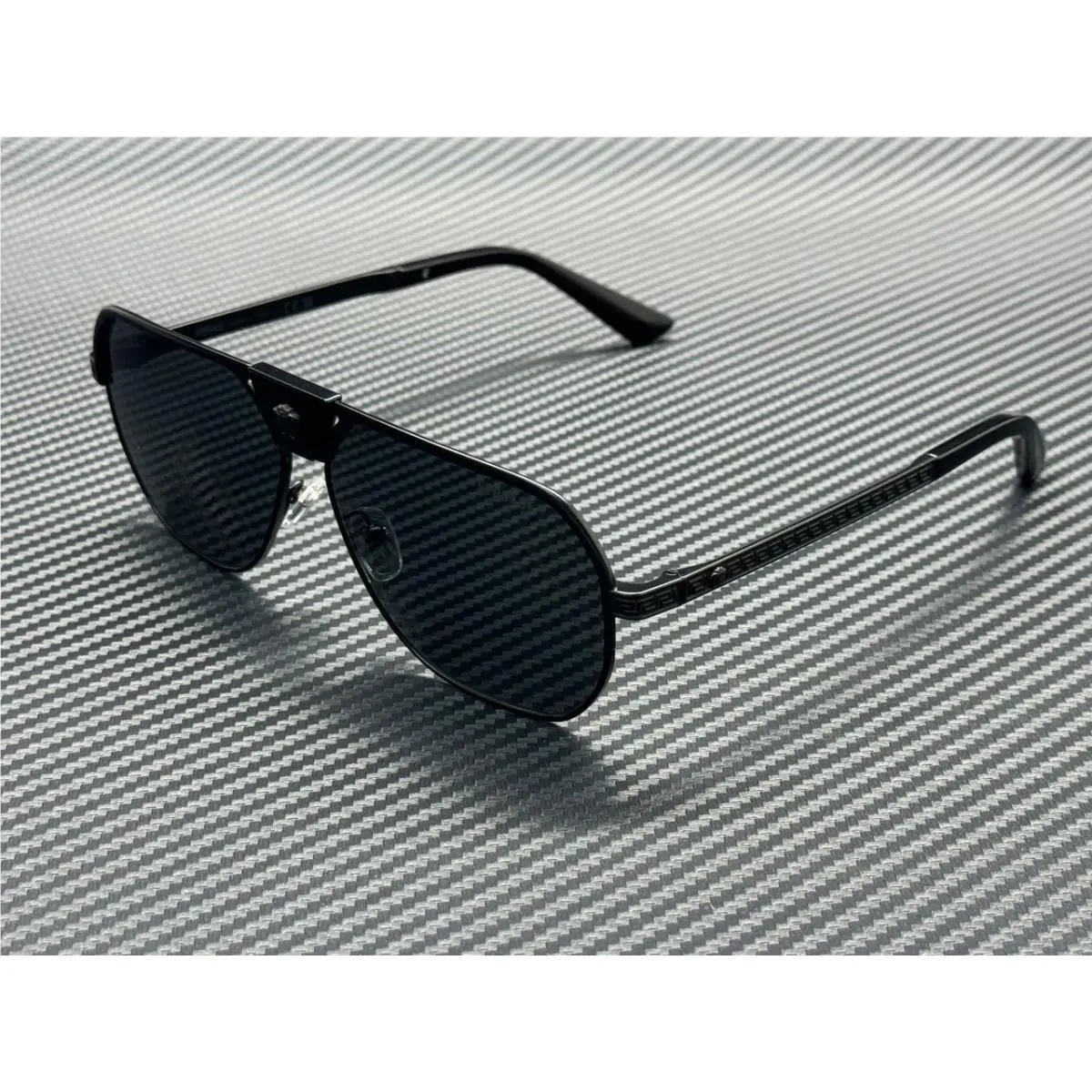 Versace VE2294 126187 Matte Black Dark Grey Men`s 61 mm Sunglasses