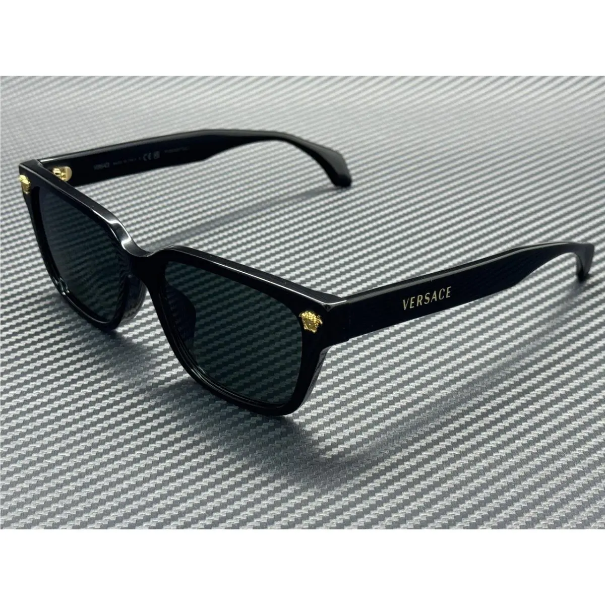 Versace VE4513D GB1 87 Black Dark Grey Men`s 56 mm Sunglasses