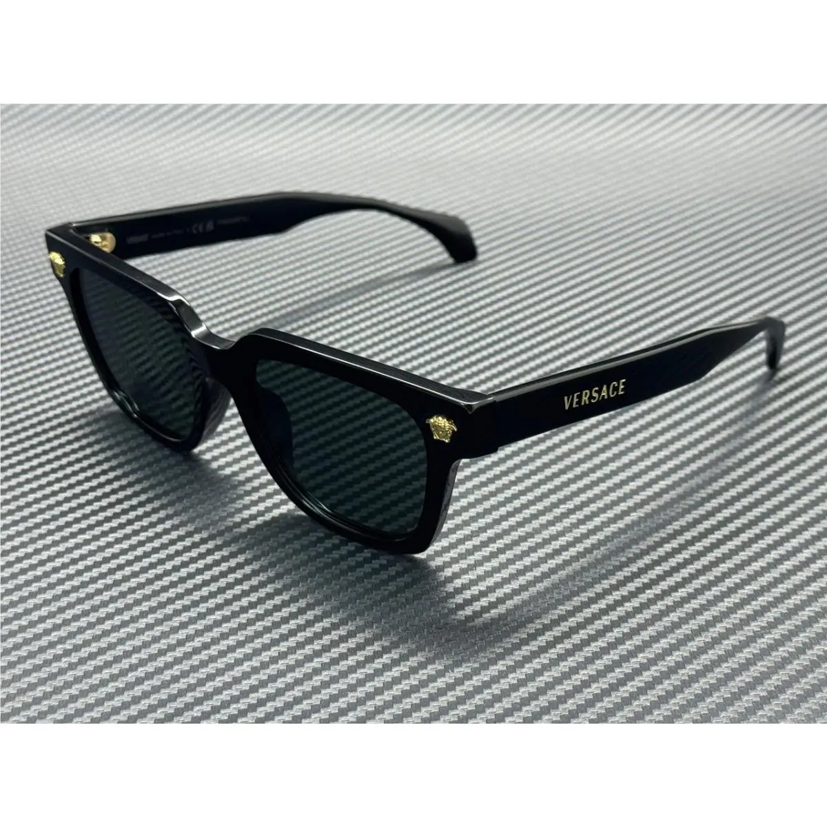 Versace VE4510U GB1 87 Black Dark Grey Men`s 52 mm Sunglasses